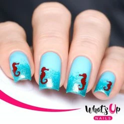 Whats Up Nails / Seahorse Stickers & Stencils