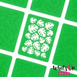 Whats Up Nails / Tropical Leaves Stickers & Stencils Summer Nails