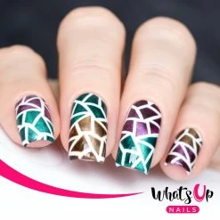 Whats Up Nails / Mosaic Stencils Dollar Store