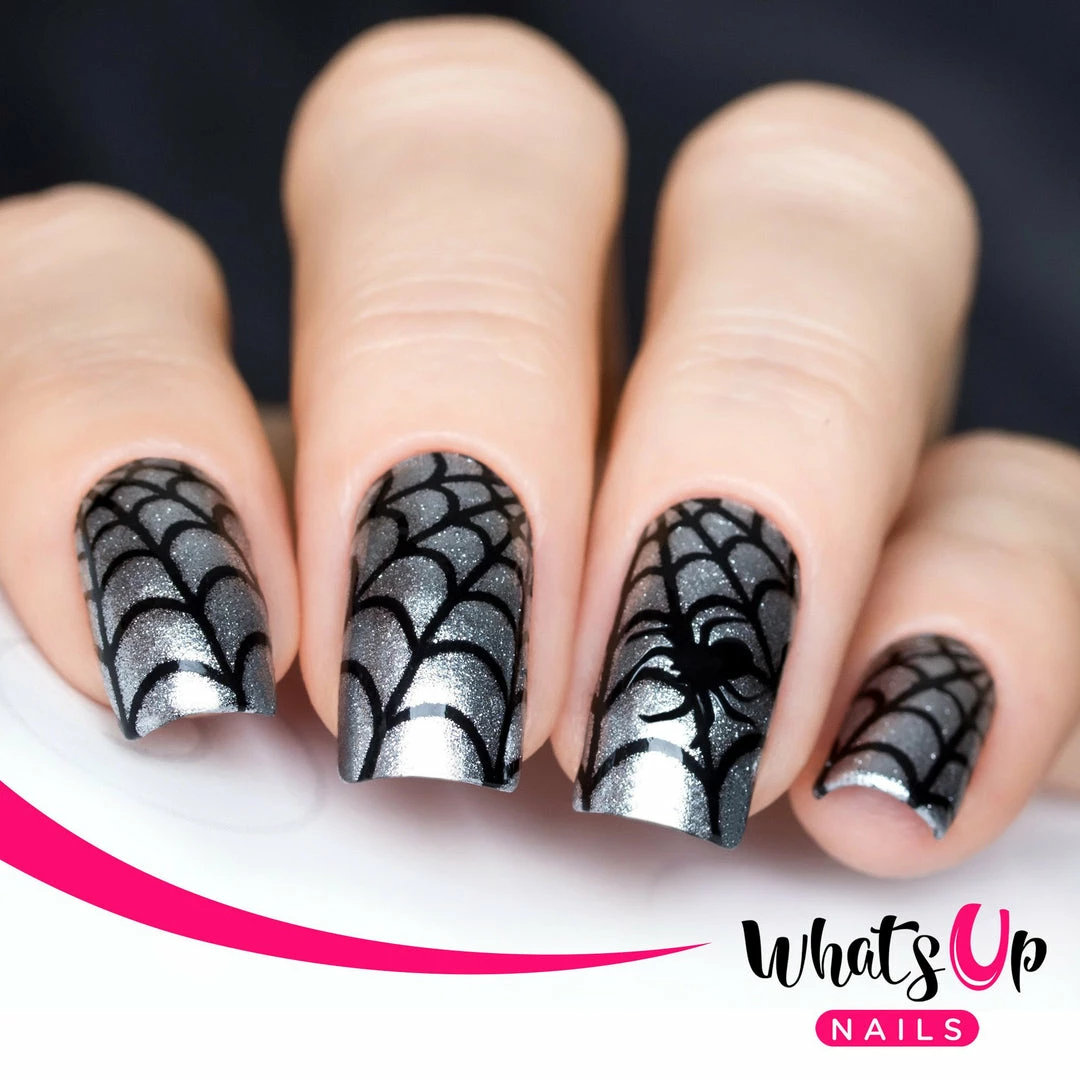 Stickers Whats Up Nails / Spider Web Stencils 2 Stickers Whats Up Nails / Spider Web Stencils