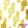Whats Up Nails / Merry Snowflakes Stickers & Stencils / Gold