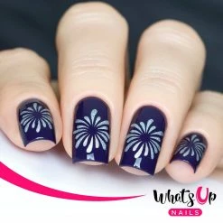 Summer Nails Whats Up Nails / Firework Stickers & Stencils 4 Summer Nails Whats Up Nails / Firework Stickers & Stencils