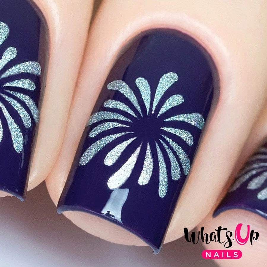 Summer Nails Whats Up Nails / Firework Stickers & Stencils 3 Summer Nails Whats Up Nails / Firework Stickers & Stencils