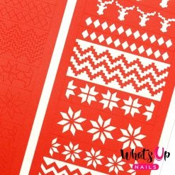 Whats Up Nails / Knit Your Own Sweater Tape & Stencils Stickers