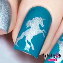 Dollar Store Whats Up Nails / Unicorn Stencils