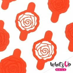 Dollar Store Whats Up Nails / Rose Petals Stencils