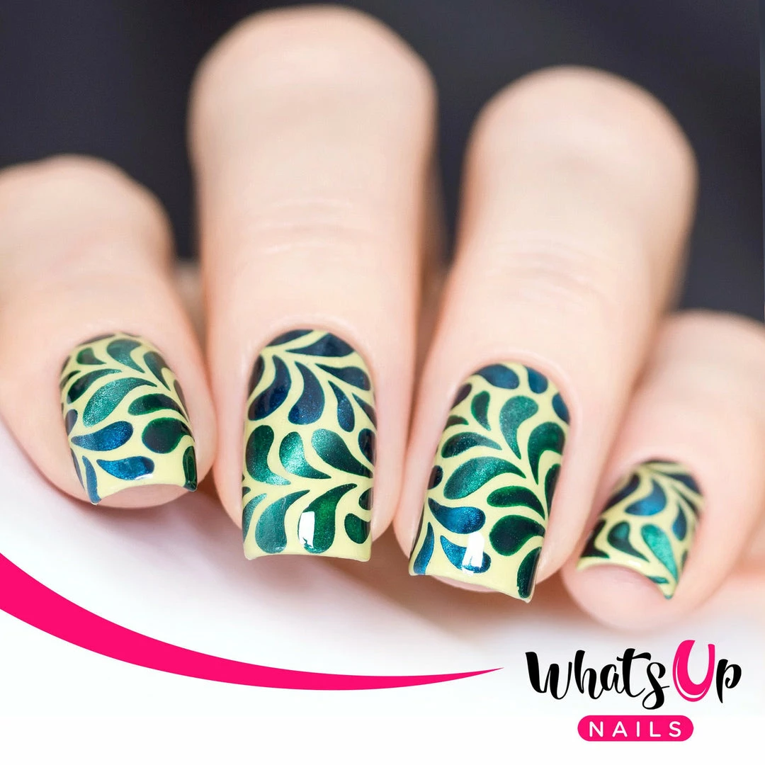 Whats Up Nails / Floral Splash Stencils 2 Whats Up Nails / Floral Splash Stencils