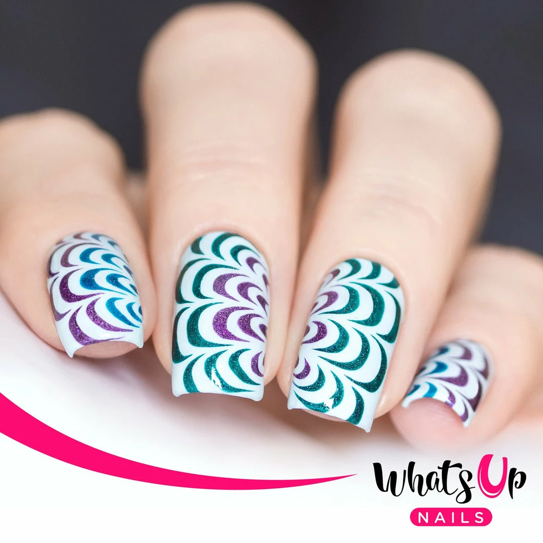 Whats Up Nails / Water Marble Stencils 2 Whats Up Nails / Water Marble Stencils