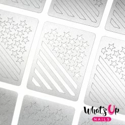 Whats Up Nails / American Flag Stencils Summer Nails