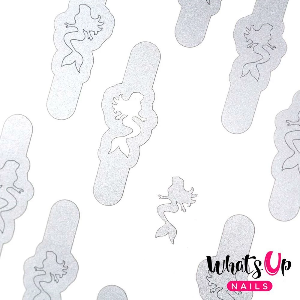 Whats Up Nails / Mermaid Stencils Summer Nails 1 Whats Up Nails / Mermaid Stencils Summer Nails