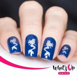 Whats Up Nails / Mermaid Stencils Summer Nails
