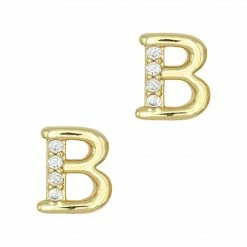 Daily Charme B / Zircon Charm / Gold
