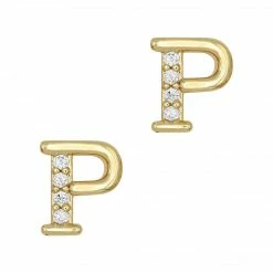 Daily Charme Charms P / Zircon Charm / Gold