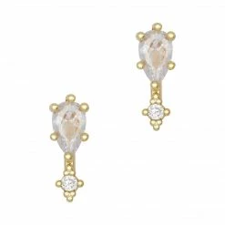 Daily Charme Dainty Tear Drop / Zircon Charm / Clear