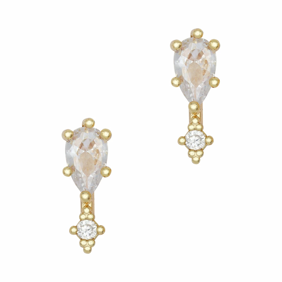 Daily Charme Dainty Tear Drop / Zircon Charm / Clear 1 Daily Charme Dainty Tear Drop / Zircon Charm / Clear