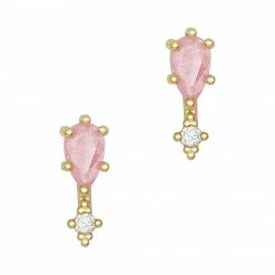 Daily Charme Dainty Tear Drop / Zircon Charm / Pink New Arrivals
