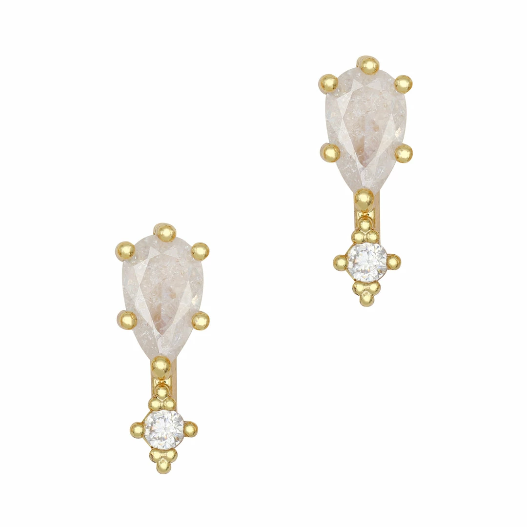 Daily Charme Dainty Tear Drop / Zircon Charm / White 1 Daily Charme Dainty Tear Drop / Zircon Charm / White