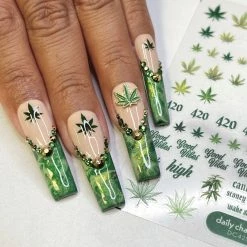 Tensor Floral Nail Art Sticker / Good Vibes New Arrivals