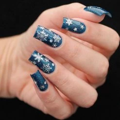 1688 - MeiCaiLin Holiday Snowflake Nail Art Sticker / Holographic