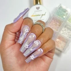 1688 - MeiCaiLin Pastel Resin Flower & Caviar Beads Mix / 6 Colors New Arrivals