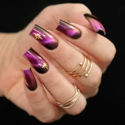 1688 - ShuYing Star Sparkles Studs Mix / Gold Nail Art