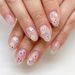 Tensor Floral Nail Art Sticker / Pastel Blooms