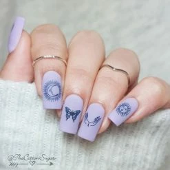 Tensor Chic Nail Art Sticker / Mystical Elements / Black